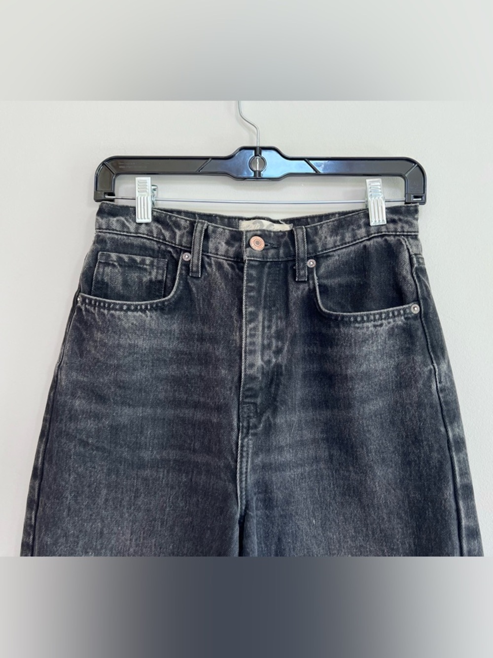 Free People We the Free Deep Trance High-Rise Dropped Barrel Jeans in Black, 26 - Picture 6 of 12